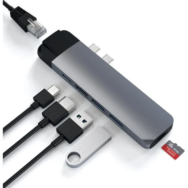 Satechi PRO hub vesmírně šedý - USB huby - Obrázek C8ME100301