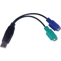 PremiumCord USB-A/PS2 redukce černá - Kabely a redukce