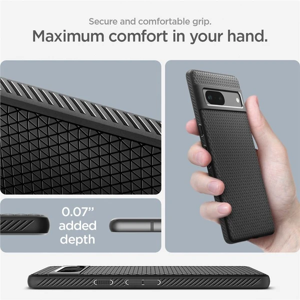 Spigen Liquid Air kryt Google Pixel 7a černý - Pouzdra - Obrázek C8V1000701