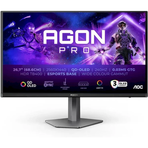 AOC AGON PRO (AG276QZD2) monitor 26,7" - Monitory - Hlavní obrázek