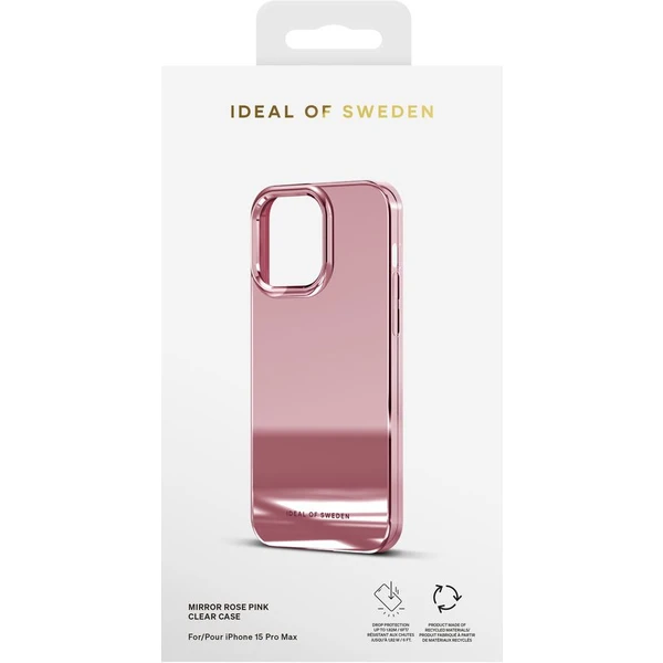 iDeal Of Sweden Clear zadní kryt iPhone 15 Pro Max Mirror Pink - Pouzdra - Obrázek C990000O01