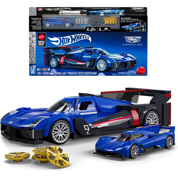 Mattel Brick Shop Hot Wheels Speed series Cadillac Project GTP Hypercar Vícebarevná