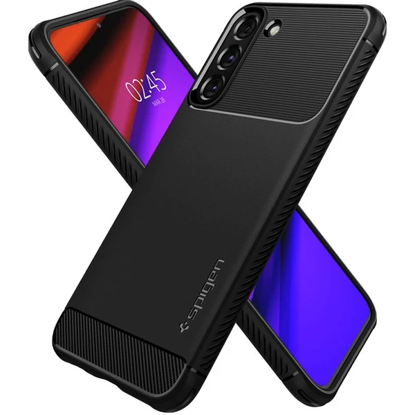 Spigen Rugged Armor kryt Samsung Galaxy S22 matně černý - Pouzdra - Obrázek CAE0700301