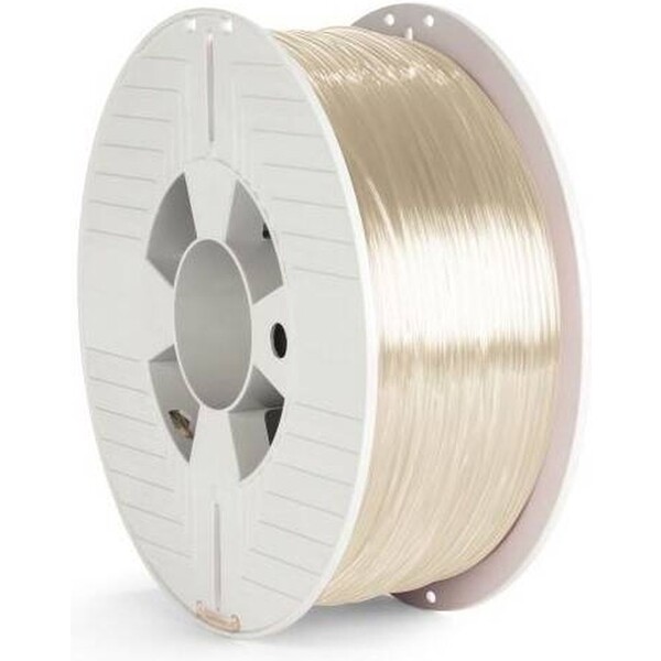 VERBATIM filament do 3D tiskárny PET-G 1.75mm, 327m, 1kg průhledný Bílošedá