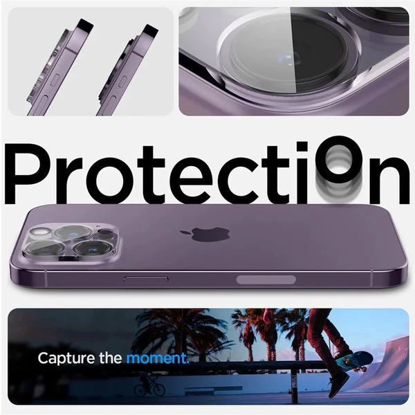 Spigen Glass Optik 2 Pack skla na fotoaparát iPhone 14 Pro/iPhone 14 Pro Max - Ochranné folie a skla - Obrázek CBK0000N01