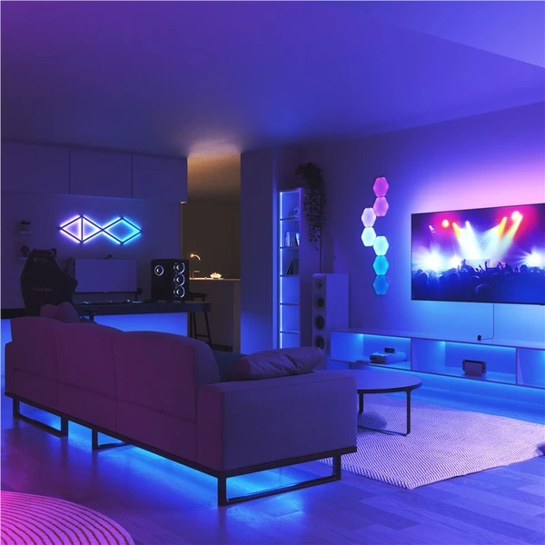 Nanoleaf 4D TV Screen Mirror + chytré LED pásky Starter Kit 4 metry pro televize až do 65'' / 165cm - Chytrá osvětlení - Obrázek CBK2000K01