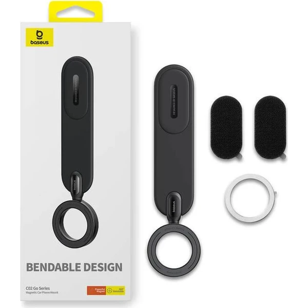 Baseus Go C02 držák do auta s magnetem na palubní desku černý - Držáky - Obrázek CC9R000K01