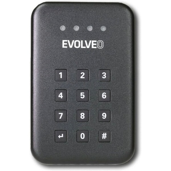 EVOLVEO 2.5" Encrypt 1, externí rámeček na HDD, USB 3.0 (BS-KEY25)