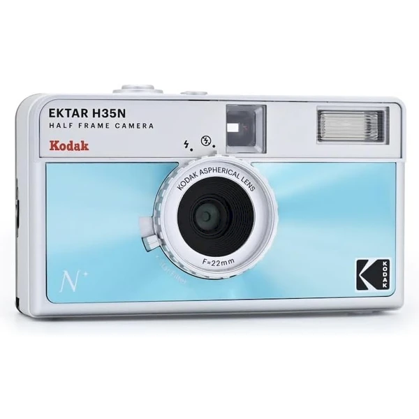 Kodak EKTAR H35N Glazed Analogový fotoaparát modrý - Fotoaparáty - Obrázek CCO0000L01