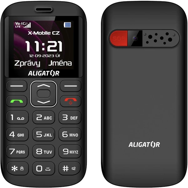 Aligator A720 4G Senior + nabíjecí stojánek černý - Mobilní telefony - Obrázek CDP0000L01