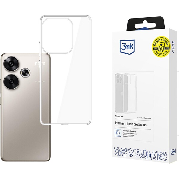 3mk ochranný kryt Clear Case pro Poco F6 Čirá