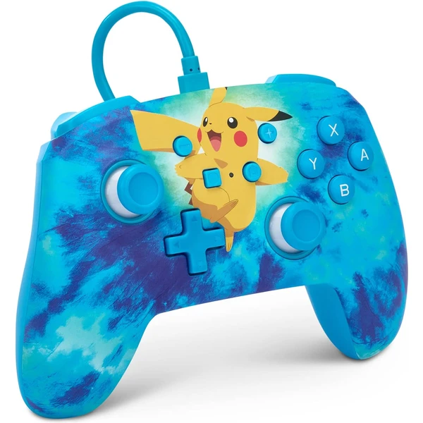 PowerA Enhanced drátový herní ovladač - Tie Dye Pikachu (Switch) - Herní ovladače - Obrázek CEQS100501