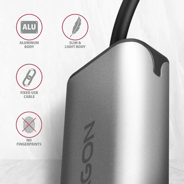 AXAGON ADE-25RC USB-C 2.5 gigabit adaptér - Síťové adaptéry - Obrázek CES6000701