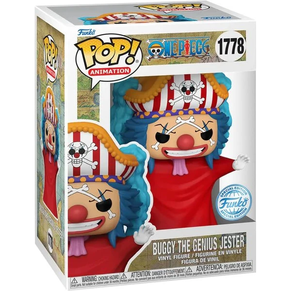 Funko POP! #1778 Animation: One Piece - Buggy (Post Time-Skip) (Exclusive) - Funko POP! - Obrázek CFMA000K01