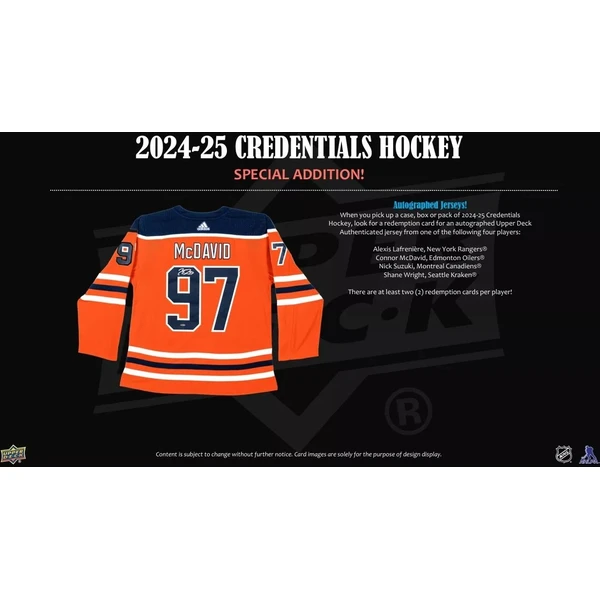 Hokejové karty 2024-25 Upper Deck Credentials Hockey Hobby Box - Hokejové karty - Obrázek CFSE000K01