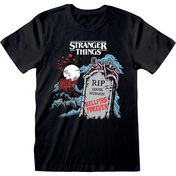 Heroes inc tričko Stranger Things - RIP Eddie 2XL Černá