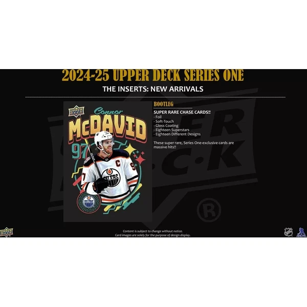 Hokejové karty 2025-26 Upper Deck Series 1 Hockey Hobby Box - Hokejové karty - Obrázek CG4K000K01