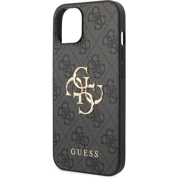 Guess PU 4G Metal Logo kryt iPhone 15 šedý - Pouzdra - Obrázek CHX4000701