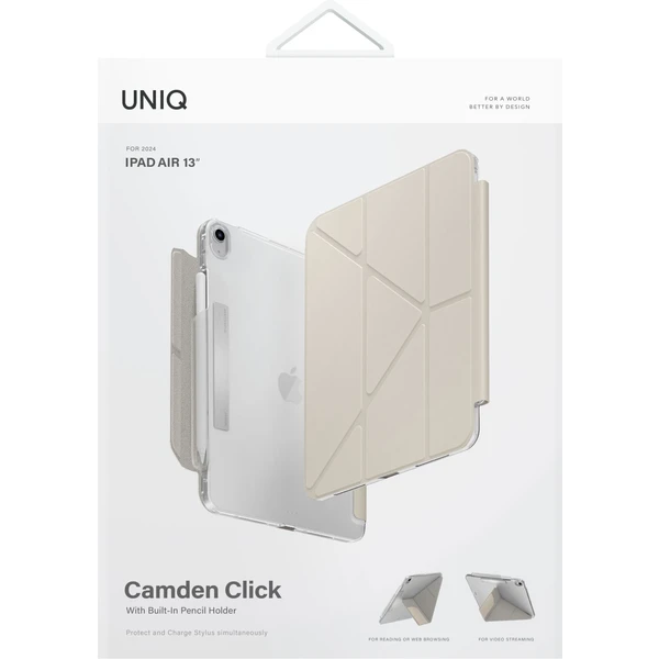 UNIQ Camden Click pouzdro iPad Air 13" (2024-2026) béžové - Pouzdra - Obrázek CID5000O01