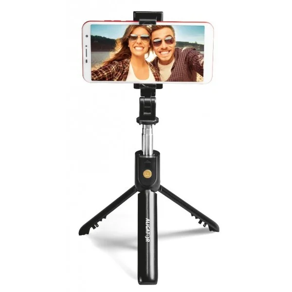 Aligator HA12 selfie držák a tripod s Bluetooth černý - Držáky - Obrázek CIPJF00101