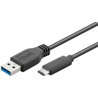 PremiumCord USB-C/USB-A napájecí kabel 40W 0,15m černý - Kabely a redukce