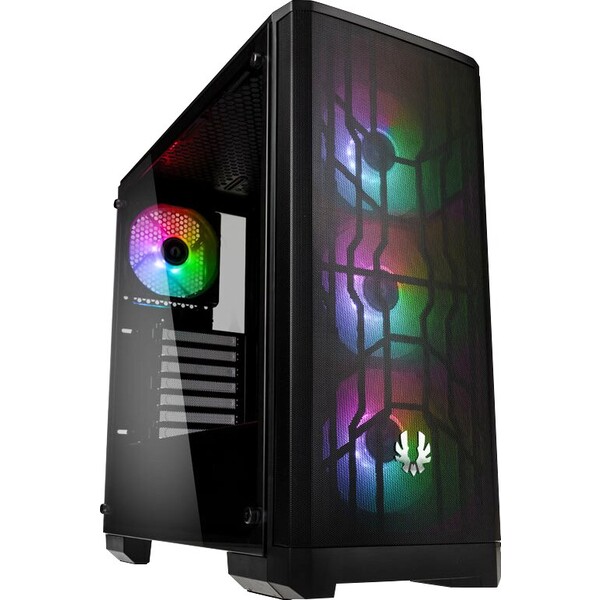 BitFenix Nova Mesh SE TG ARGB černá (BFC-NSE-300-KKGSK-4A) Černá