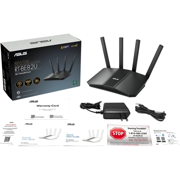 ASUS RT-BE82U Wi-Fi 7 herní router černý - Routery - Obrázek CMMH000K01