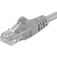 PremiumCord RJ45/RJ45 Cat6 UTP patch kabel 10m šedý - Kabely a redukce
