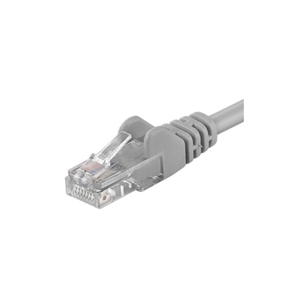 PremiumCord Patch kabel UTP RJ45-RJ45 CAT6 10m šedá