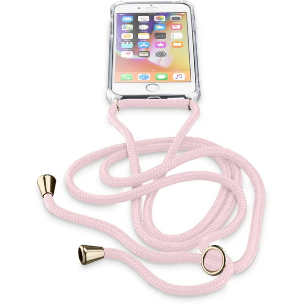 Cellularline Neck-Case se šňůrkou na krk Apple iPhone 6/7/8/SE (20/22) růžový - Pouzdra - Hlavní obrázek