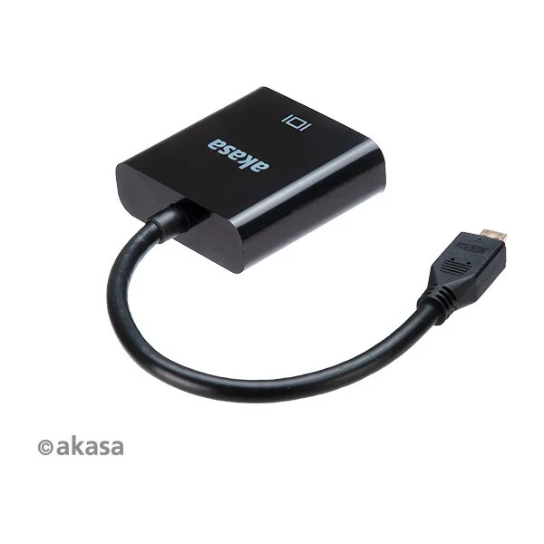 Akasa Micro HDMI/VGA redukce 0,15m černá - Kabely a redukce - Obrázek CO5X600301