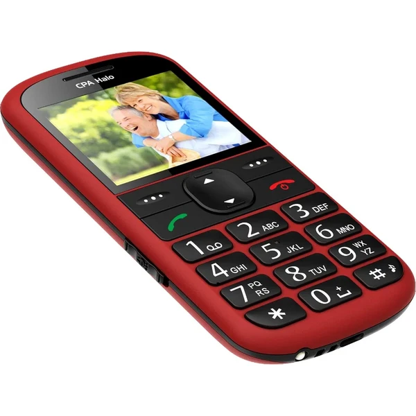 CPA Halo 21 Senior červený s nabíjecím stojánkem - Mobilní telefony - Obrázek COD6000K01