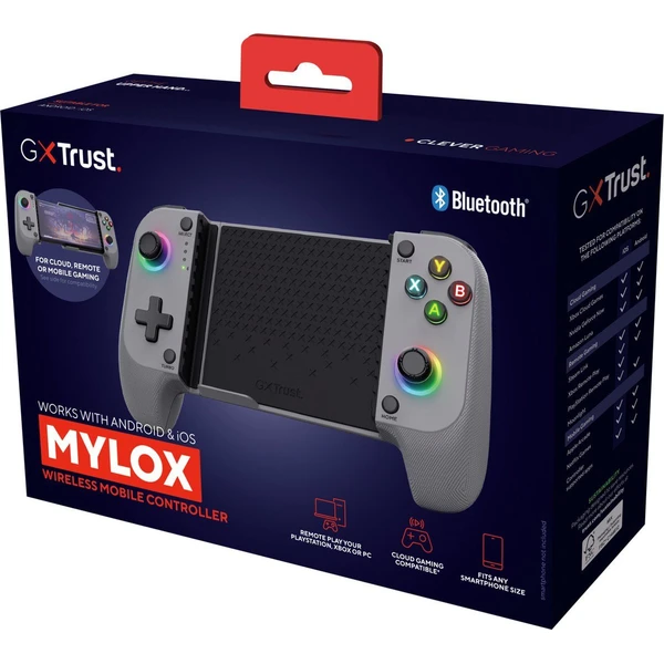 Trust GXT735G Mylox bezdrátový mobilní herní ovladač šedý (Android/iOS) - Herní ovladače - Obrázek COFE000K01