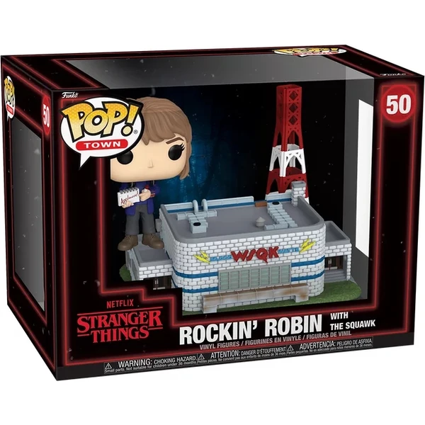 Funko POP! Town #50 Stranger Things: Rockin Robin with The Squawk - Funko POP! - Obrázek CPDK000K01