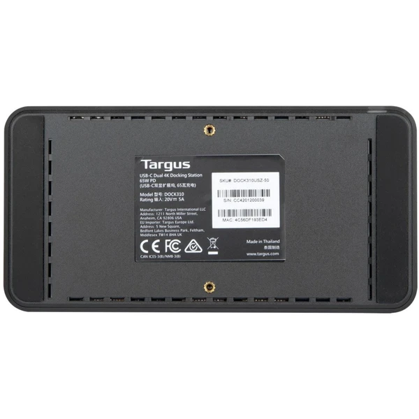 Targus USB-C DV4K univerzální dokovací stanice - Dokovací stanice - Obrázek CPQY600301