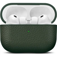 Woolnut Leather kožené pouzdro pro AirPods Pro 3. generace tmavě zelené - Pouzdra