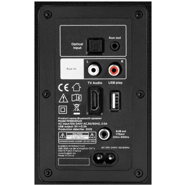 Thomson WS902DUO Bluetooth reproduktory hnědé - Reproduktory - Obrázek CQWL000K01