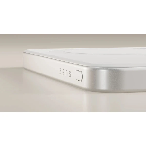 ZENS Pro 1 MagSafe/Qi2 slim powerbanka (5000 mAh), 15 W, USB-C, bílá - Powerbanky - Obrázek CRFL000K01