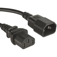 PremiumCord IEC C13/IEC C14 napájecí prodlužovací kabel 230V 5m černý - Kabely a redukce
