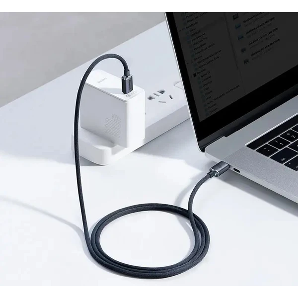 Baseus Crystal Shine USB-C/USB-C napájecí kabel 100W 1,2m černý - Kabely a redukce - Obrázek CSRL100501