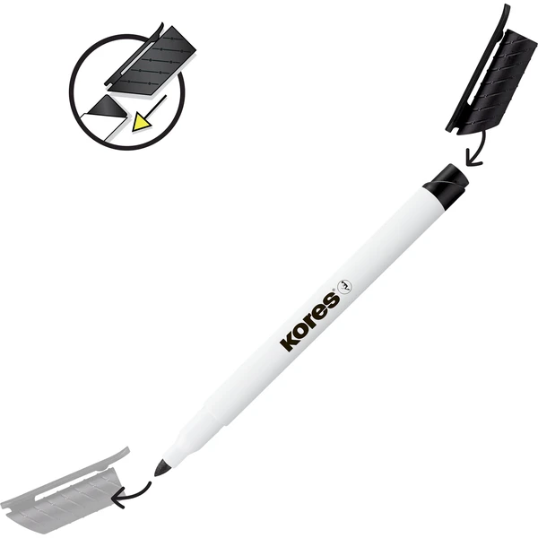 Kores K-MARKER popisovače na bílé tabule a flipcharty s tenkým hrotem 4 barvy - Popisovače - Obrázek CT7H000K01
