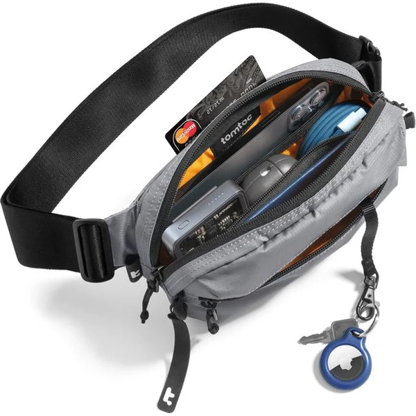tomtoc Aviator T33 taška přes rameno S šedá - Popruhy a crossbody - Obrázek CTCG000K01