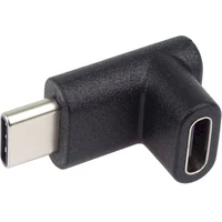 PremiumCord USB-C/USB-C redukce se zahnutým konektorem černá - Kabely a redukce