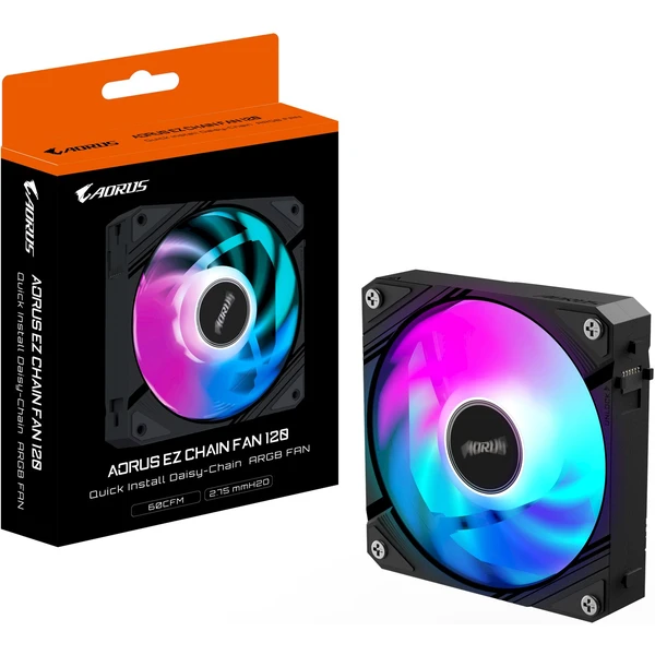 GIGABYTE AORUS EZ CHAIN FAN 120 - Ventilátory pro PC - Obrázek CU5H000K01