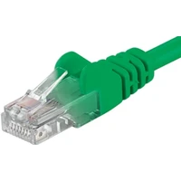 PremiumCord RJ45/RJ45 Cat5e UTP patch kabel 7m zelený - Kabely a redukce