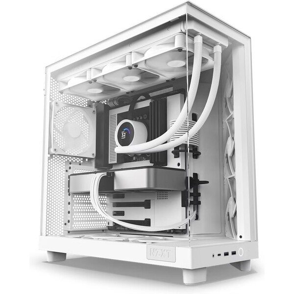 NZXT H6 Flow bílá (CC-H61FW-01) Bílá