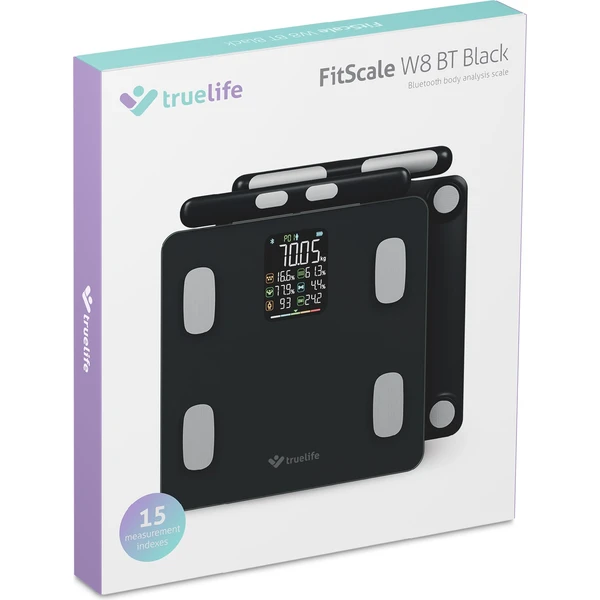 TrueLife FitScale W8 chytrá váha černá - Chytré váhy - Obrázek CVUL000K01