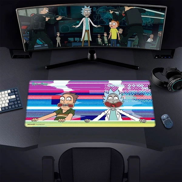 Herní podložka Rick and Morty - Glitched XL - Podložky - Obrázek CWQF000K01
