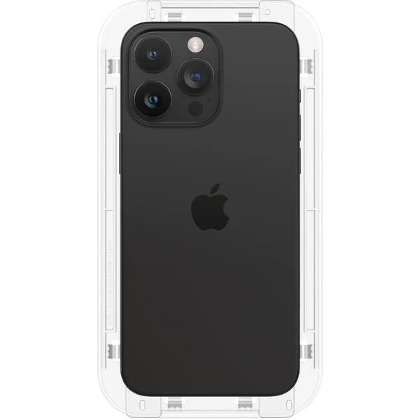 Spigen Glass tR EZ Fit 2 Pack tvrzené sklo iPhone 15 Pro Max černé - Ochranné folie a skla - Obrázek CWV8000601