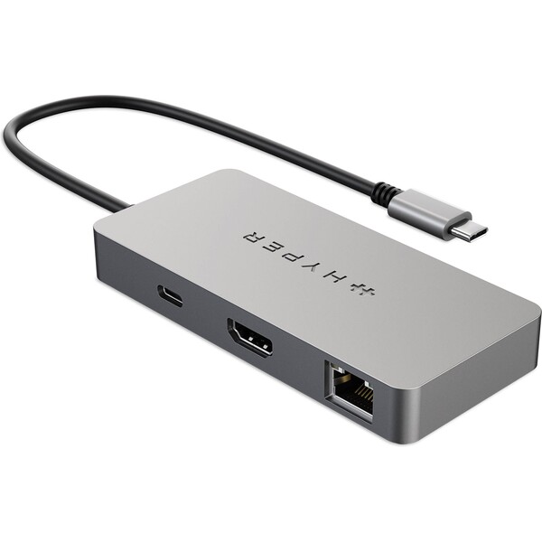 Hyper® HyperDrive 5-in-1 USB-C hub Šedá